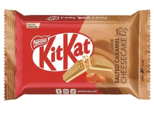 KitKat Salted Caramel Cheesecake