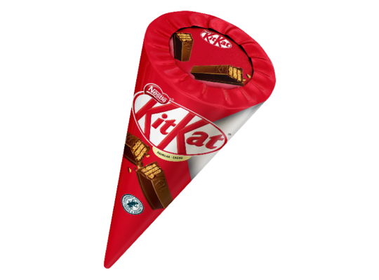 sorvete cone kitkat