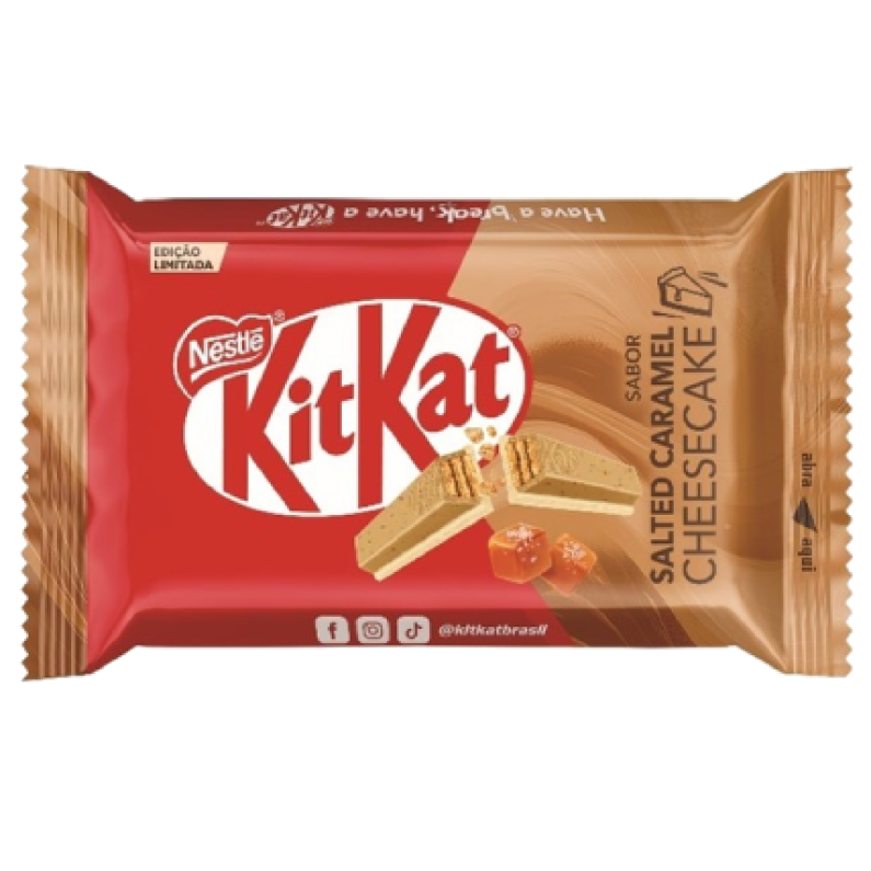 KitKat Salted Caramel Cheesecake