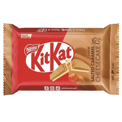 KitKat Salted Caramel Cheesecake