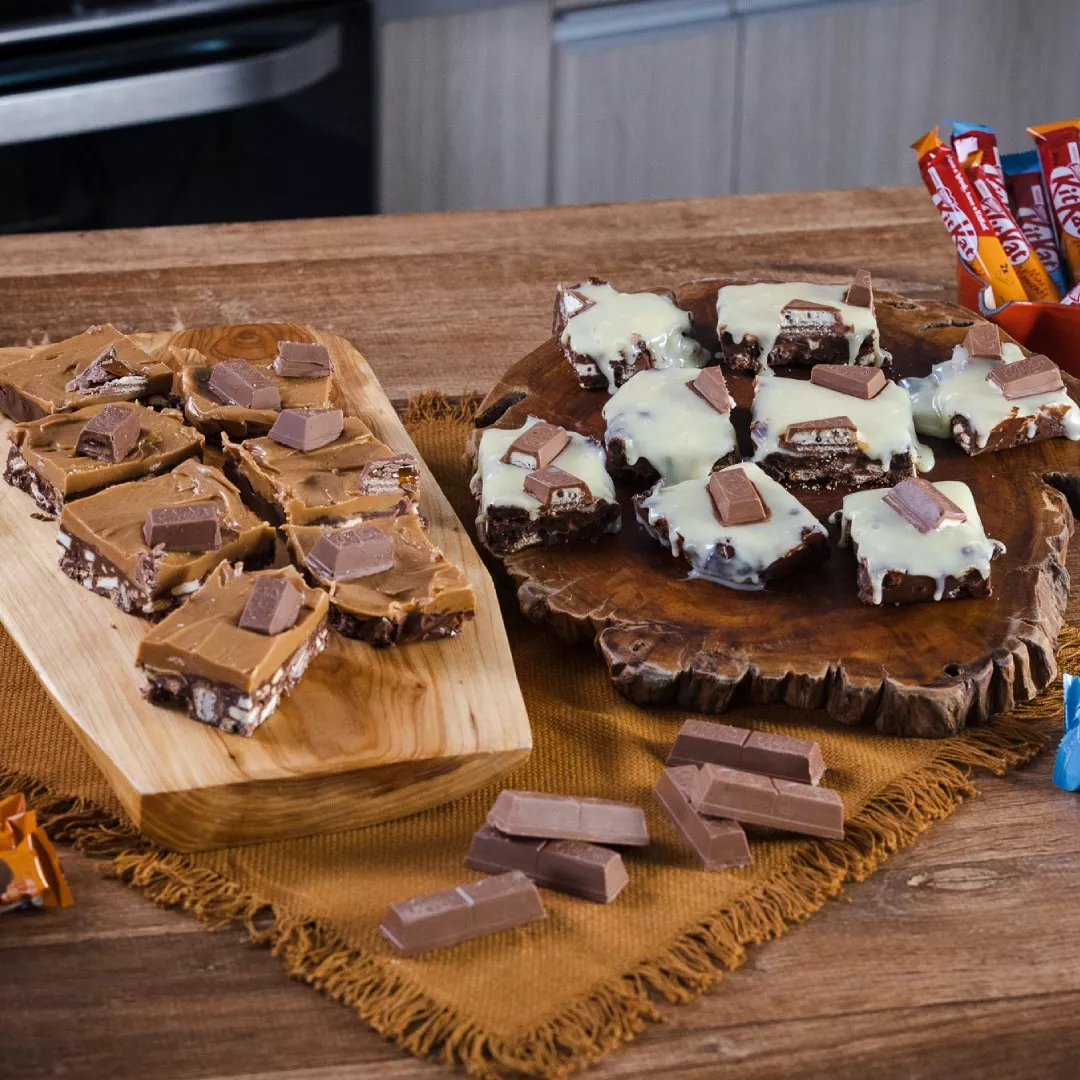 Fudge Bar com KitKat® Mini Moments Cookies & Cream