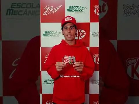 Novo KitKat com o piloto Gabriel Bortoleto